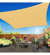 RoomHacks 12'x16' Sun Shade Sail, UV Protection Outdoor Shade, Curved Tear Resistant Heavy Duty S...