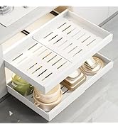 Sonhomay Pull Out Cabinet Organizer, Heavy Duty Slide Out Drawers for Kitchen Cabinets, Expandabl...