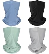 Summer Cooling Neck Gaiter Face Mask Balaclava, Breathable Bandana for Men Women Outdoor Sports U...