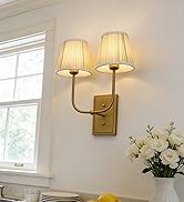 white pleated gauze fabric wall light fixture
