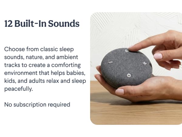 12 Built-In Sounds, no subscriptions required.