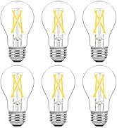 Brightever Dimmable E26 LED Edison Bulbs 60 Watt Equivalent, 6W A15 Vintage LED Light Bulbs 5000K...