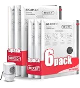 IDEATECH 6Pack Vacuum Storage Bags with Electric Pump, Jumbo Vacuum Seal Bags for Clothing, Beddi...