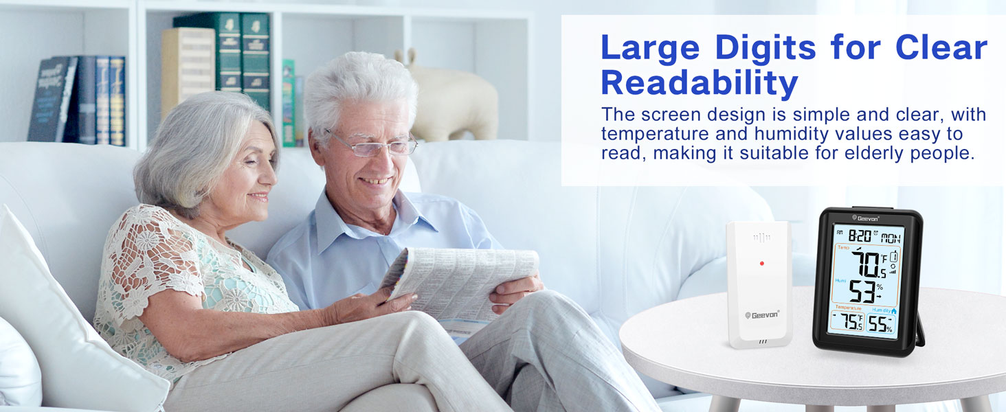 Large Digits for Clear Readability