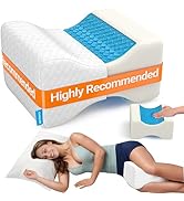 CloudBliss Knee Pillow for Side Sleepers - Cooling Leg Pillow for Side Sleeping, Memory Foam Knee...