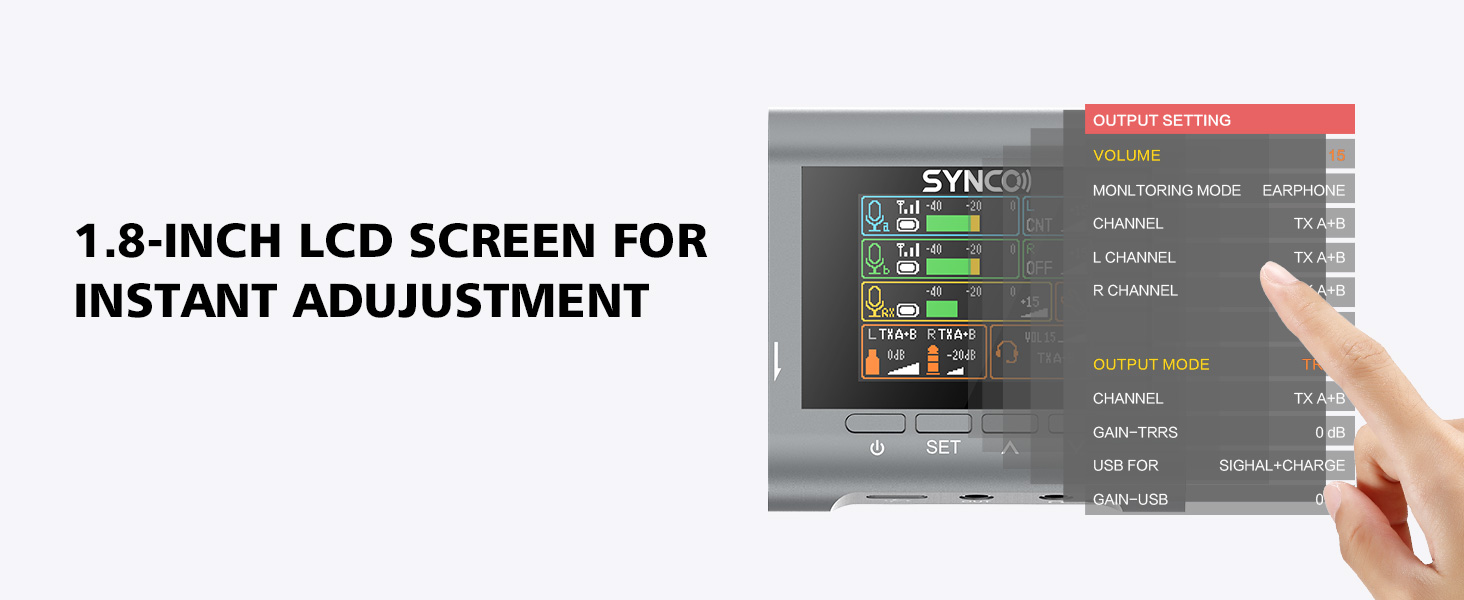 SYNCO G3 wireless lavalier microphone