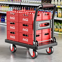 flatbed carts with wheels