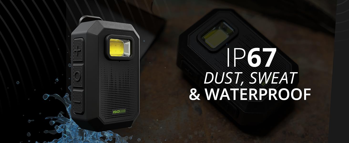 IP67 Dust, Sweat and Waterproof