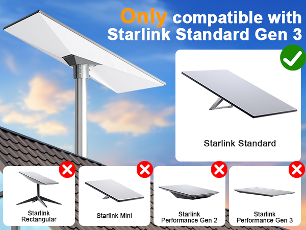 starlink gen 3 pipe mount