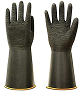 ThxToms Heavy Duty Rubber Gloves, Versatile Latex Chemical Resistant Gloves, Upgraded with Anti-S...