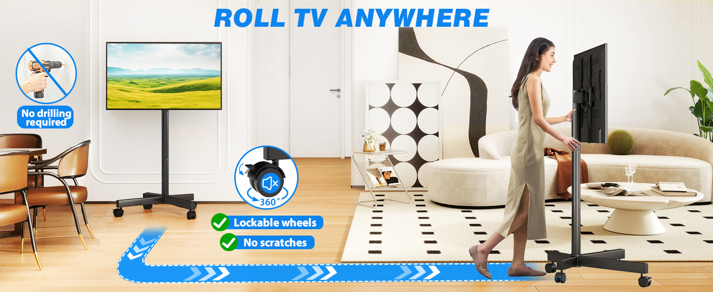 mobile tv stand