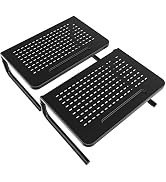 2 Pack Monitor Stand Riser with Vented Metal for Computer, Laptop, Desk, Printer, 3 Level Height ...