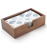 Guest Towel Napkin Holder, Wood Napkin Holder for Table, Flat Napkin Holder, Disposable Hand Towe...