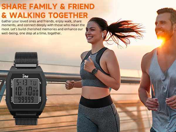 U-Trak 3D Pedometer Watches for Walking