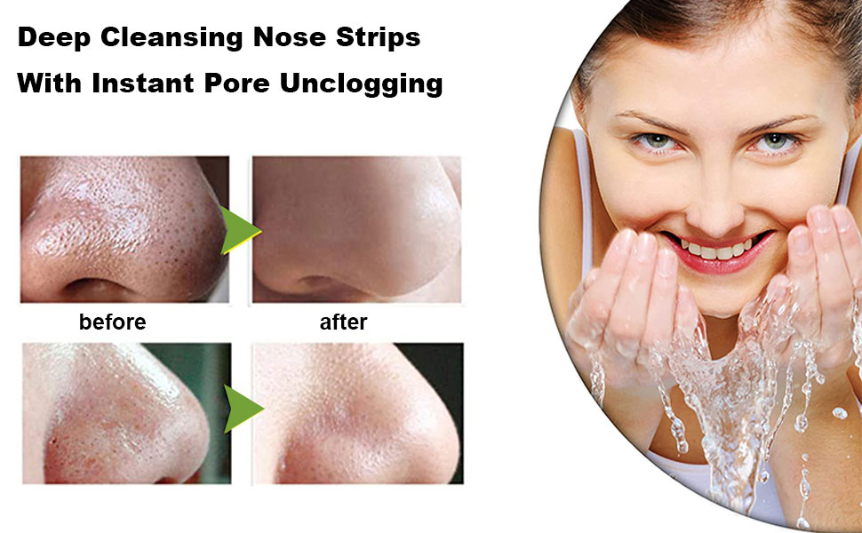 Blackhead Remover Strips Deep Cleansing Nose Strips With Instant Pore Unclogging