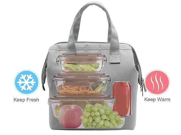 Keep food stay cold/warm/fresh for hours