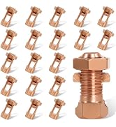 20PCS Split Bolt Connectors TJ-16, Heavy Duty Copper Grounding Clamps Compatible with 6AWG/ 7AWG/...