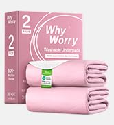 WhyWorry Washable Bed Pads for Adult Incontinence, 34" x 36"