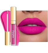 Hot Pink Lipstick Matte for Women, Color Stay Long Lasting Lipstick Smudgeproof Liquid Lipsticks,...