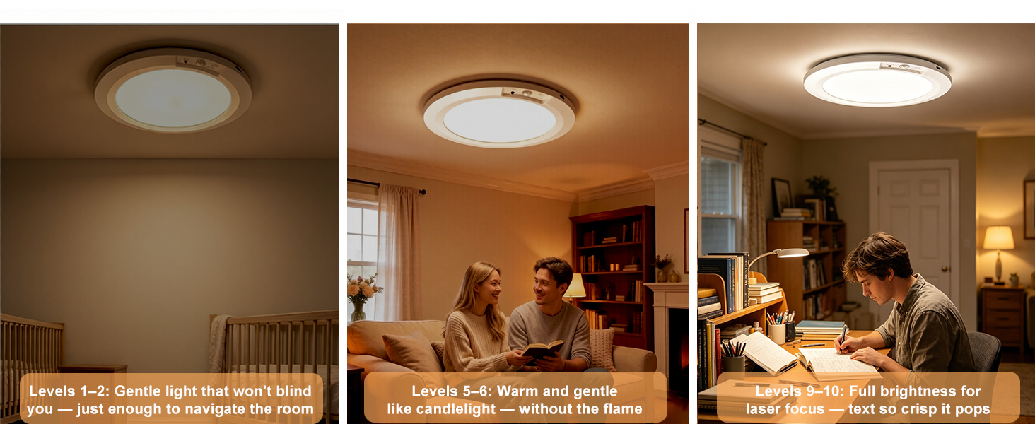 10 brightness levels