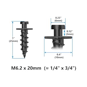 short headed bear claw screw