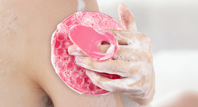 silicone body scrubber african net sponge authentic exfoliating deep cleansing body exfoliator