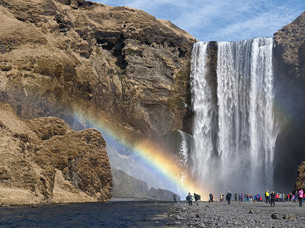 scenic area waterfalls rain coats