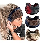 STGDAK Headband Soft Hair Band Stylish Head Bands Stretchy Hairband Workout Headbands Knotted Tur...