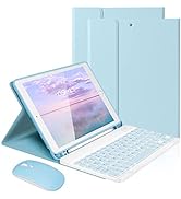 LAMA Keyboard Case with Mouse for iPad 10.2" 9th 8th 7th Generation, with Detachable Bluetooth Ke...