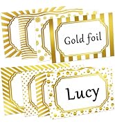 Zacool Gold Foil Name Tags (3