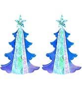 ASAMASA 2pcs Christmas Tree is Made of Unique PET and Rainbow Film Materials, Featuring Magical 3...