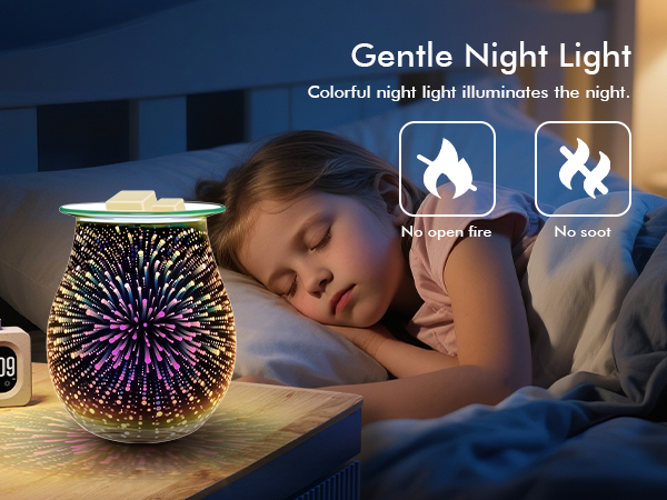 3D Fireworks Wax Melts Warmer - 4