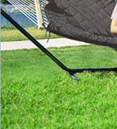 ANOW Outdoor Double Hammock with Stand, Portable Hammock with Detachable Pillow and Hammock Pad f...