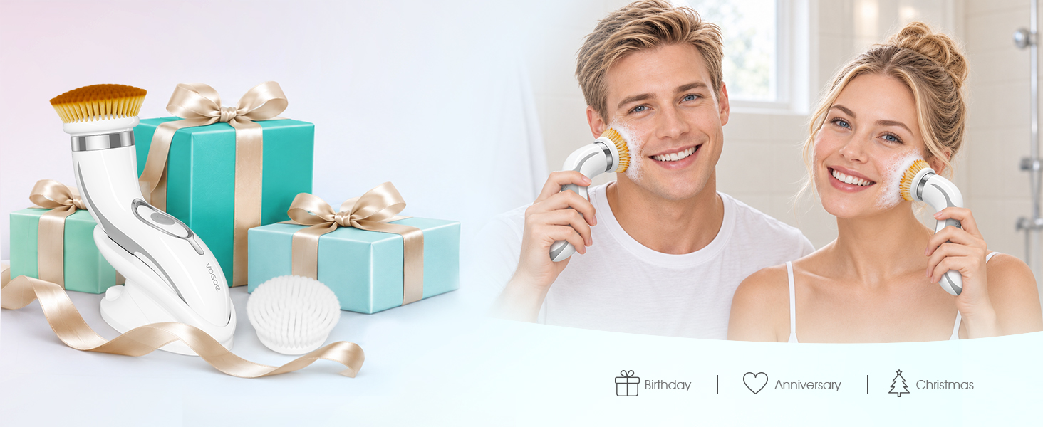 facial cleansing brush electric face scrubber rechargeable rotating face cleansing brush