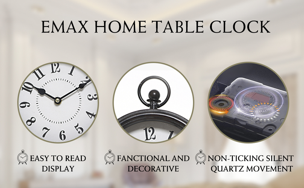 Battery Operated Table Top Clock