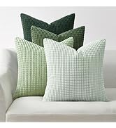 Topfinel Boho SageGreen Throw Pillow Covers for Couch Living Room,Summer Green Cushion Covers Roo...