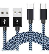 FWCLO PS5 Controller Charging Cable Cord 2 Pack 6.6ft Type C to USB A Data Cord High Speed Sync W...
