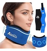 Atsuwell Neck Brace for Sleeping, Soft Cervical Collar for Support, Adjustable Neck Support Brace...