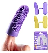 HICC PET Dog Toothbrush, Anti-Slip Dog Tooth Brushing Kit, Dog Finger Toothbrush for Plaque and T...