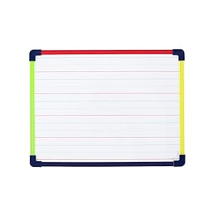 Double-Sided Dry Erase Lapboard with Frame Lined Front View