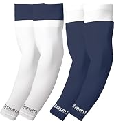 Sports Unlimited Gameday Drip Arm Sleeves, 2 Pairs Home & Away for Football Basketball Baseball V...