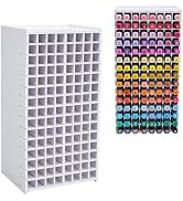 SANFURNEY Art Marker Storage Rack for 120 Markers, Watercolour Brushes Pens Color Pencils Organiz...