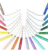 AECHY 18PCS Curve Highlighter Pen Set, Dual Tip Marker Pens with 18 Different Curve Shapes & 18 C...