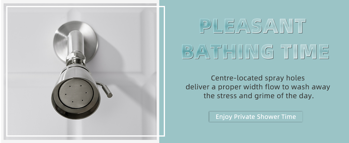 centre-located sprayer holes for pleasant bathing time