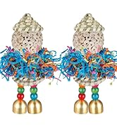 Conure Toys, Bird Toys Parrot Foraging Shredder Hanging Toys Sola Balls with Bell for Small Parro...