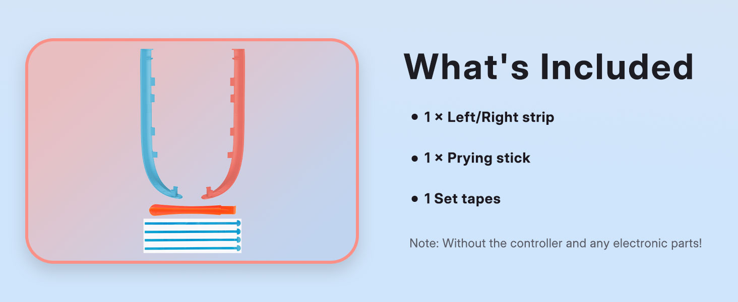 Replacement Decorative Strips for Joycon 2