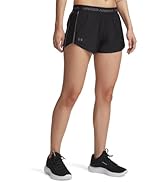 Under Armour Women's Tech Play Up Short, 3" Inseam Low Rise with Pockets