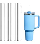 Replacement Straw Compatible with Stanley Quencher 40 oz,30 oz Tumbler, 12 inch Extra Long Reusab...