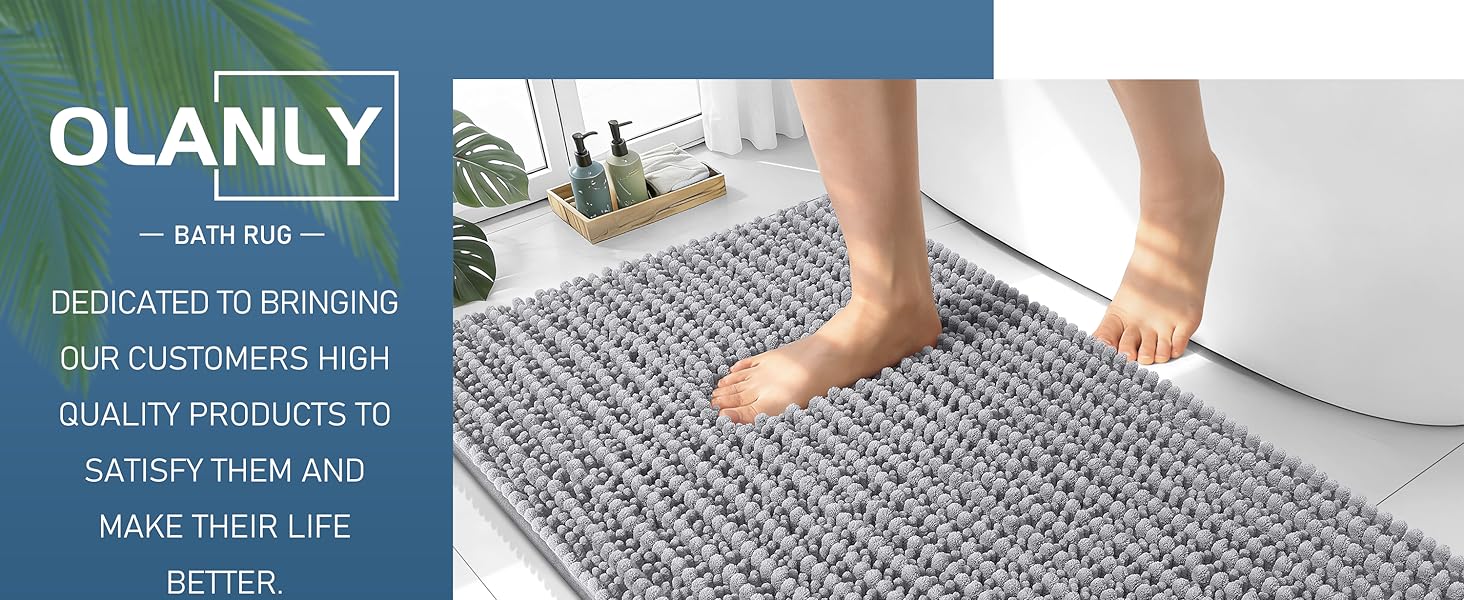 OLANLY Bathroom Rug Mat