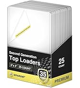 HYARUAT 3x4 Toploaders - 35pt Clear Top Loaders for Trading Cards, Card Protectors Hard Plastic w...